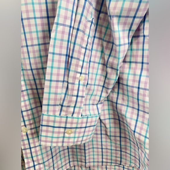Vineyard Vines Mens Preppy Plaid Button Down Multi Pastel Shirt Size Large - Picture 7 of 12